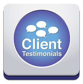 Stylised Client Testimonial Button